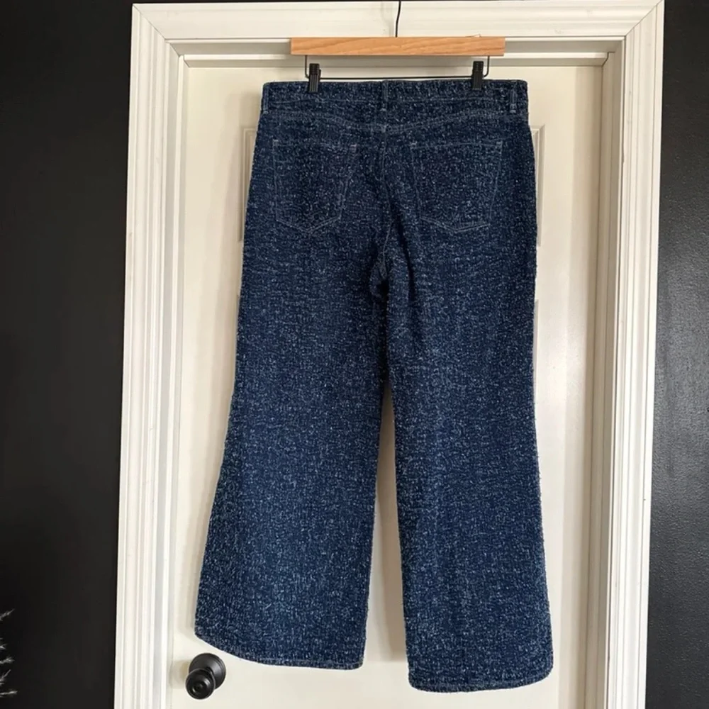 NWT WHBM White House Black Market Bouclé Mid Rise Wide Leg Jean size 12s - Picture 8 of 12